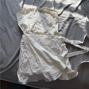 Princess Polly strapless cream dress